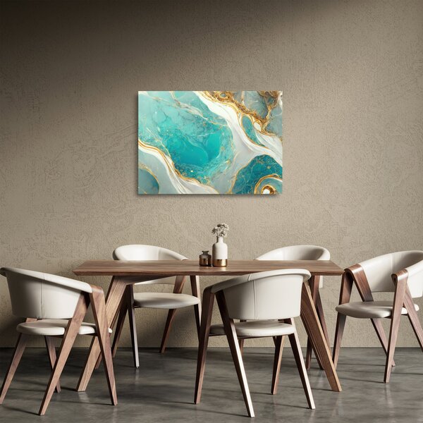 Tablou pe sticlă - Designul marmurei II. (70x50 cm)
