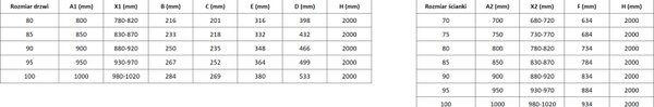 Cabină de duș glisantă Mexen Exo, ușă 100 cm + perete lateral 100 cm, sticlă transparentă, neagră, 8153-100-100-70-00