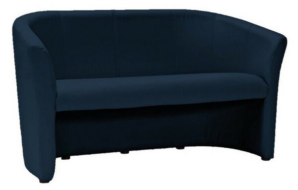 Canapea TM-3, albastru, piele ecologica, 160x60x76 cm