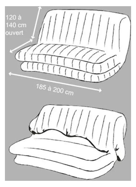 Husă gri închis elastică pentru canapea cu 3 locuri Essentiel – douceur d'intérieur