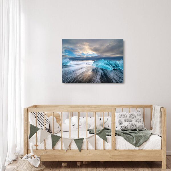 Tablou pe sticlă - Plaja Diamond Beach (70x50 cm)