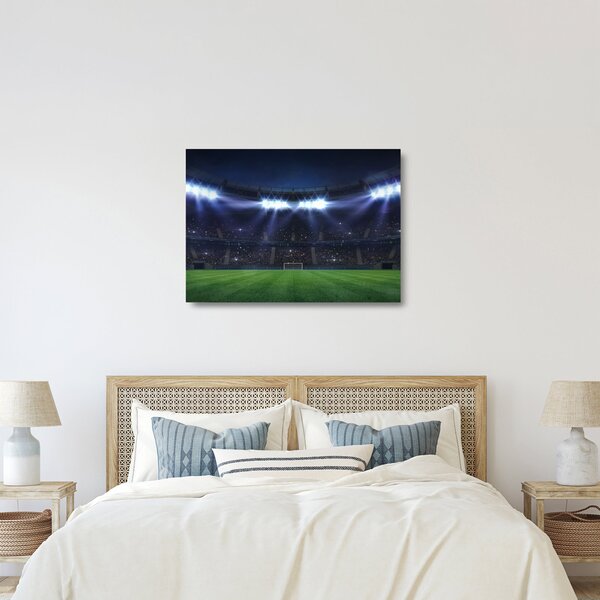 Tablou pe sticlă - Stadion de fotbal (70x50 cm)