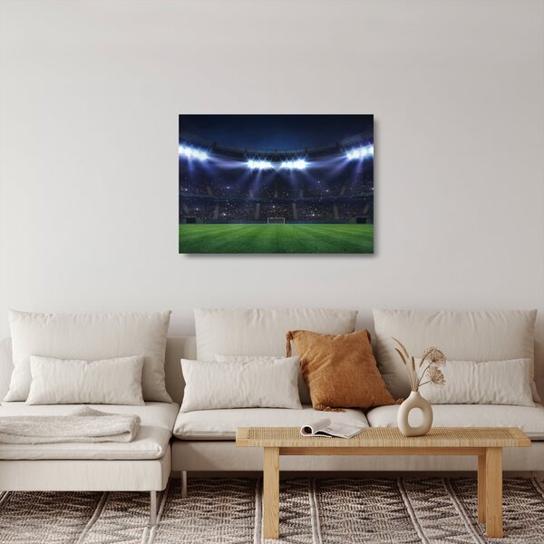 Tablou pe sticlă - Stadion de fotbal (70x50 cm)