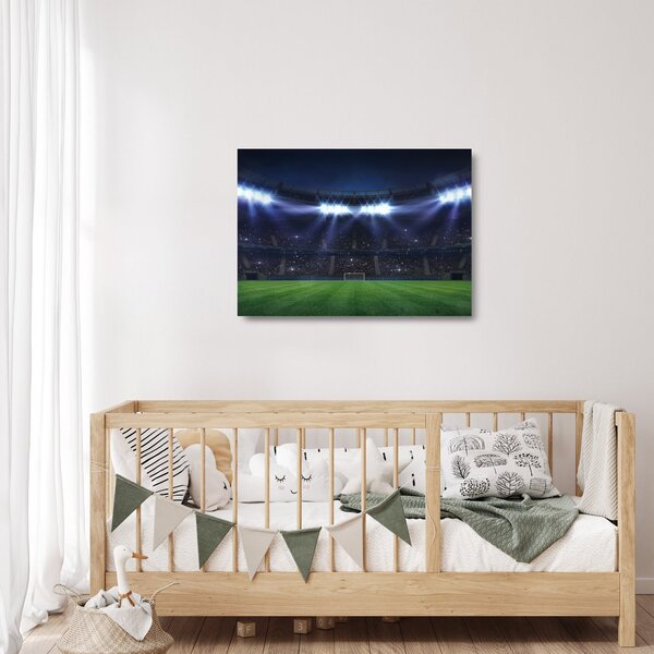 Tablou pe sticlă - Stadion de fotbal (70x50 cm)