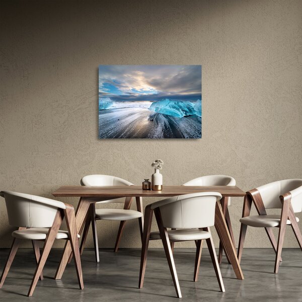 Tablou pe sticlă - Plaja Diamond Beach (70x50 cm)