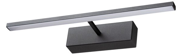Lampa LED Erste Picture 40cm 9W IP44 Negru Mat - Iluminat Modern Tablouri și Oglinzi Baie, Lumină Neutră 4000K pentru Design Interior Elegant