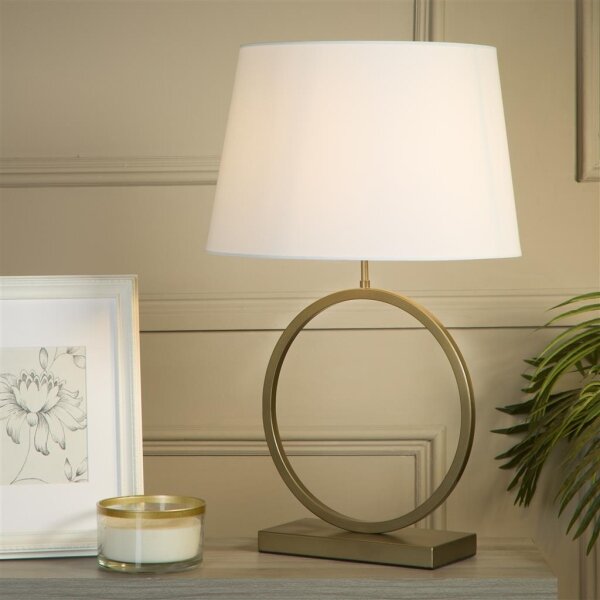 Searchlight EU93102WH - Lampă de masă ELEGANT 1xE27/60W/230V albă