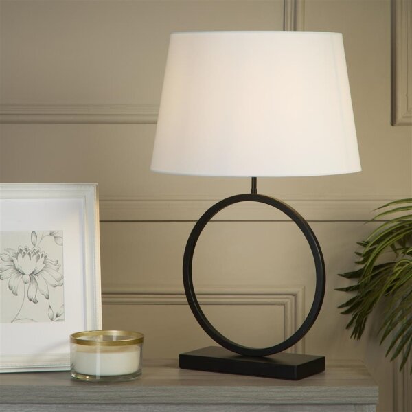 Searchlight EU93101WH - Lampă de masă ELEGANT, 1x E27/60W/230V, albă