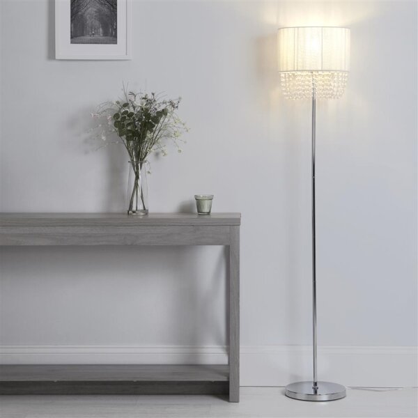 Lampă de podea BELLANO 1xE27/60W/230V - Searchlight EU62618CC