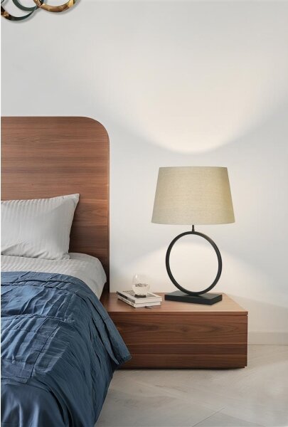 Searchlight EU93101NA - Lampă de masă ELEGANT, 1x E27/60W/230V, crem