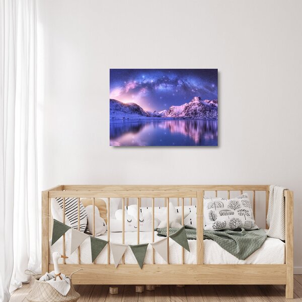 Tablou pe sticlă - Peisaj arctic (70x50 cm)