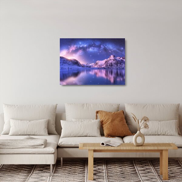 Tablou pe sticlă - Peisaj arctic (70x50 cm)