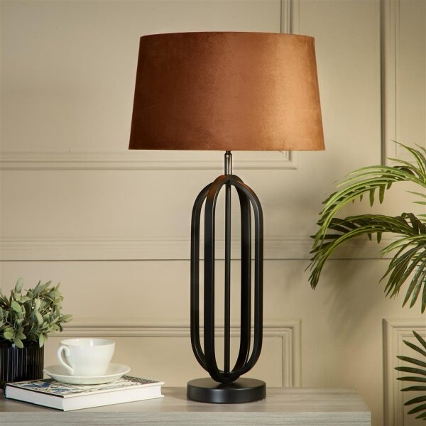 Searchlight EU91101OR - Lampă de masă CHIC 1xE27/60W/230V portocalie