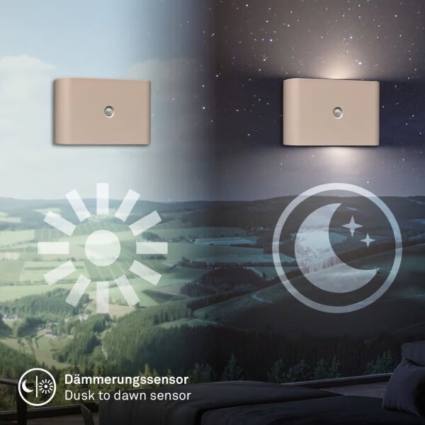 Briloner 3878011 - Aplică de perete LED reîncărcabilă cu senzor CHAT, LED/3W/5V, 2000 mAh, bej
