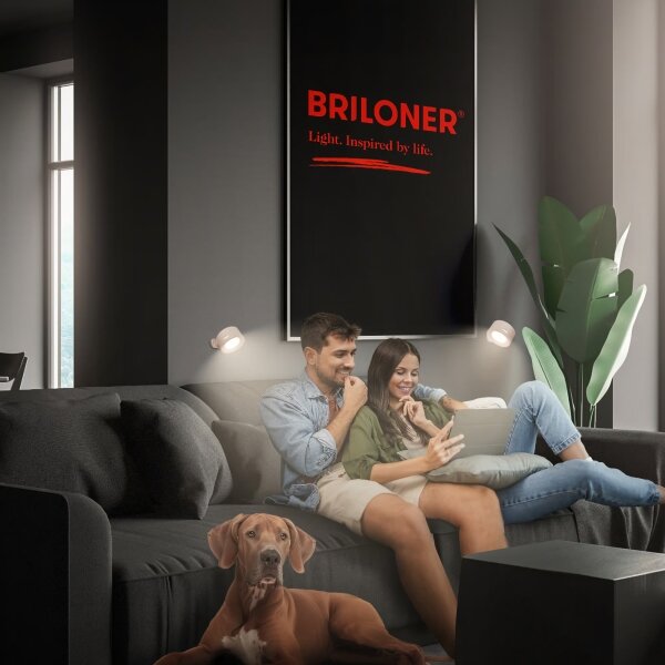 Briloner 3896011 - Lampă de perete LED dimabilă, reîncărcabilă, LED/1,6W/5V, 1500 mAh, bej