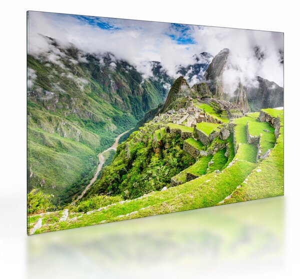 Tablou pe sticlă - Machu Picchu (70x50 cm)