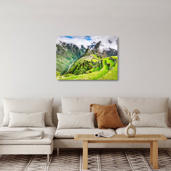 Tablou pe sticlă - Machu Picchu (70x50 cm)