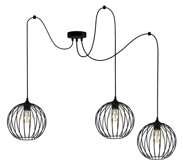 Lustră pe cablu MATT 3xE27/60W/230V