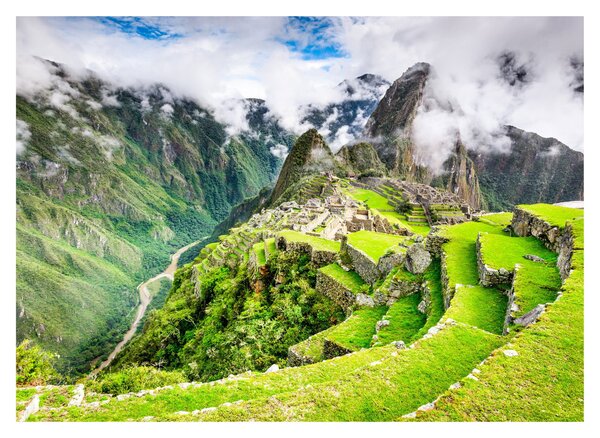 Tablou pe sticlă - Machu Picchu (70x50 cm)