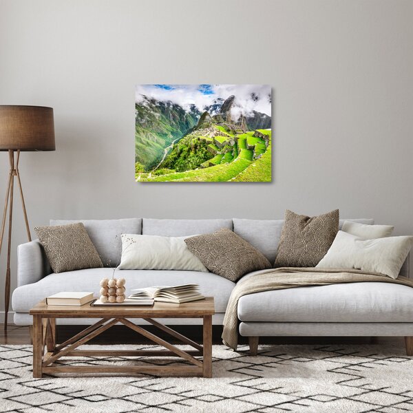 Tablou pe sticlă - Machu Picchu (70x50 cm)