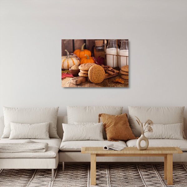 Tablou pe sticlă - Biscuiți de toamnă (70x50 cm)