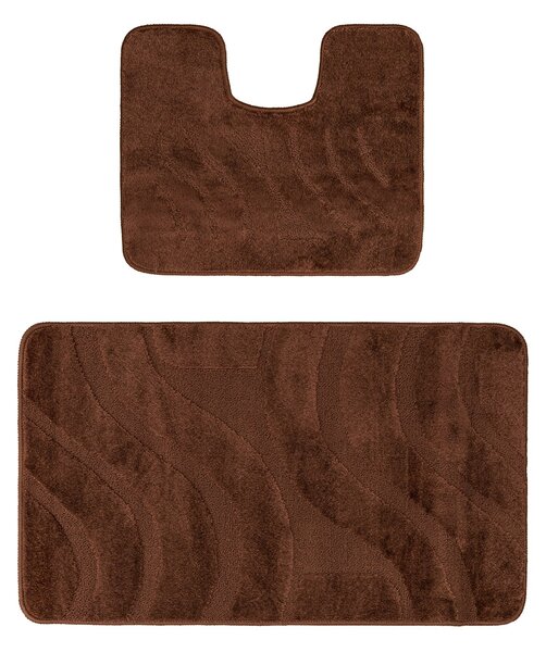 Set 2 Covorase Baie, Antiderapante, Symphony Brown, Diverse Marimi