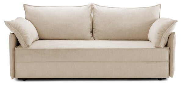 Canapea Extensibilă 3 locuri RIVA, cu ladă depozitare, 206x90x88 cm, Aston-Crem