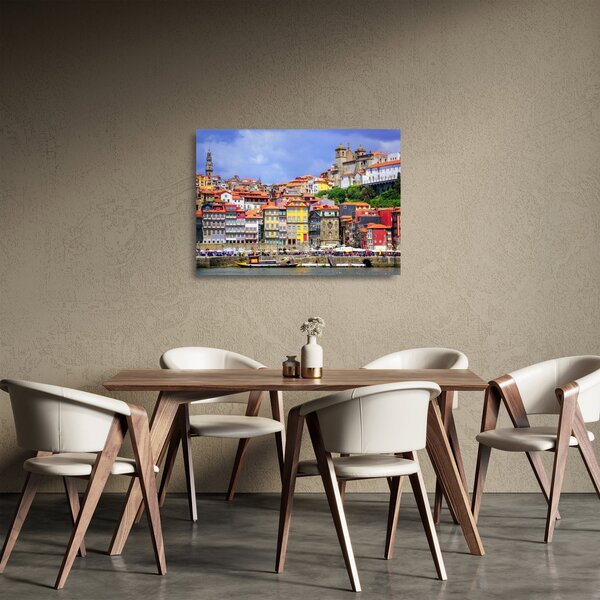 Tablou pe sticlă - Ribeira, Portugalia (70x50 cm)