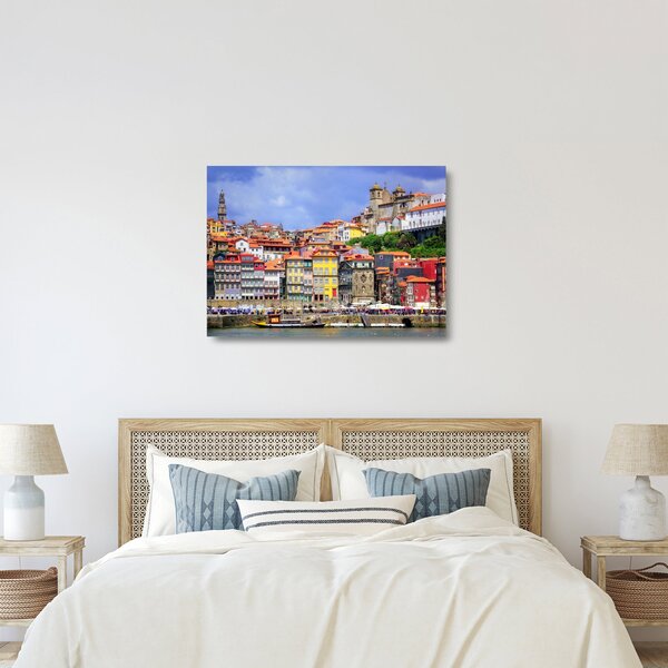 Tablou pe sticlă - Ribeira, Portugalia (70x50 cm)
