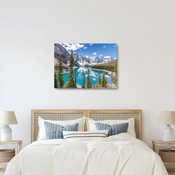 Tablou pe sticlă - Parcul Național Banff (70x50 cm)