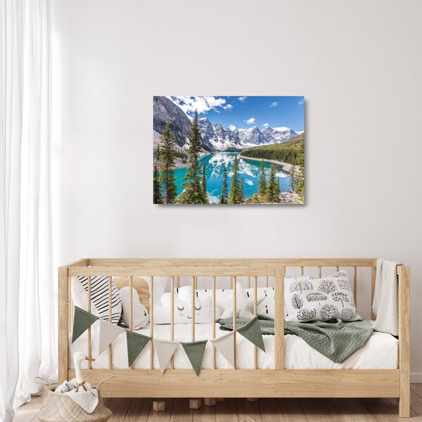 Tablou pe sticlă - Parcul Național Banff (70x50 cm)