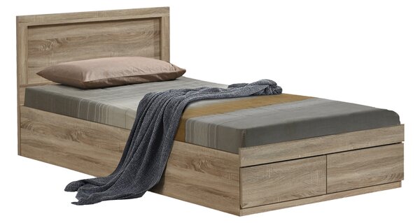 Pat Pentru O Persoana Osaka 4 Cu Sertare Depozitare 120x200 Cm Stejar Castello
