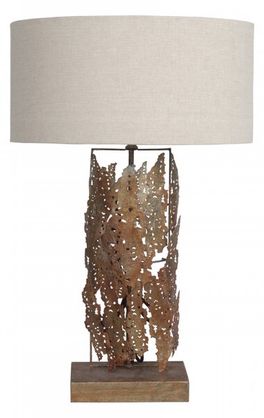 Lampa decorativa din fier/aluminiu/bumbac Impression Small aurie, un bec