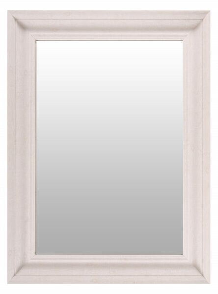 Oglinda dreptunghiulara cu rama din polistiren alba Scott, 79,5cm (L) x 59,5cm (L) x 5,2cm (H)