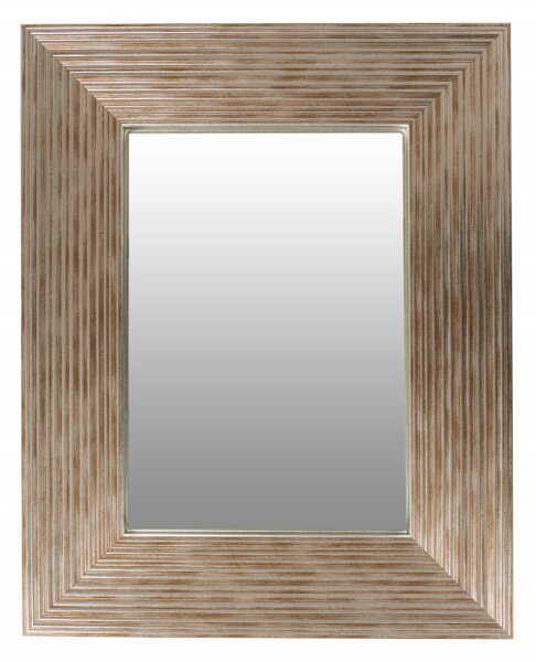 Oglinda dreptunghiulara cu rama din polistiren argintie/aurie Harper, 44,8cm (L) x 35,8cm (L) x 1,8cm (H)