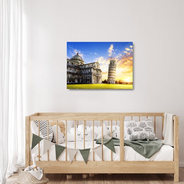 Tablou pe sticlă - Pisa (70x50 cm)