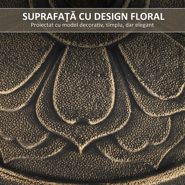 Outsunny Bază Rotundă pentru Umbrela cu Stâlpi de 34, 38, 48 mm, Φ46x33 cm, Bronz | Aosom Romania