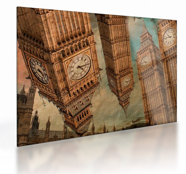 Tablou pe sticlă - Big Ben, Londra (70x50 cm)