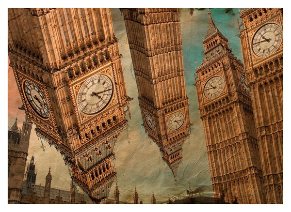 Tablou pe sticlă - Big Ben, Londra (70x50 cm)