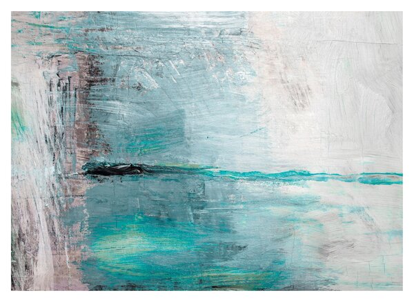Tablou pe sticlă - pictură abstractă în ulei (70x50 cm)