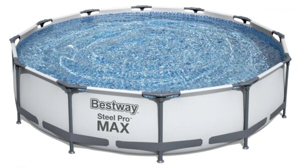 Piscina cu cadru metalic Steel Pro Max 3 in 1, filtru si pompa incluse, capacitate 6.473 l, 366x76 cm