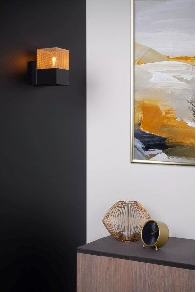 Aplică Lucide 21223/01/02 RENATE 1xE27/40W/230V auriu/negru