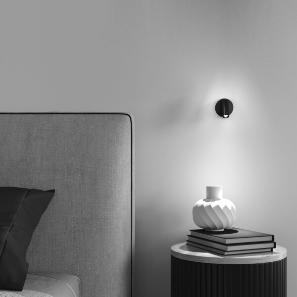 Aplică LED Maytoni C038WL-L3B3K MIRAX LED/3W/230V 3000K negru