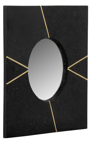 Oglindă cu rama din marmura neagra Dexter 41x41x2 cm