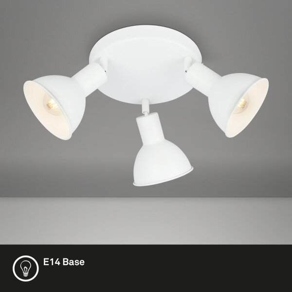 Spot Briloner 2674-036 RETRO 3xE14/25W/230V alb