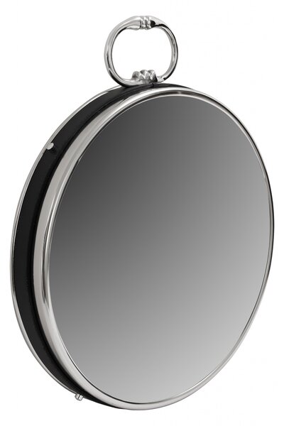 Oglindă rotunda cu rama argintie 5x41x50 cm