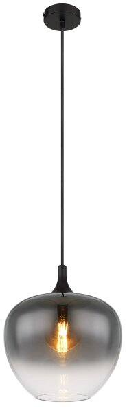 Lustră pe cablu MAXY 1xE27/60W/230V negru Globo 15548H1
