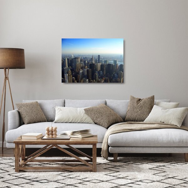 Tablou pe sticlă - Manhattan de zi (70x50 cm)