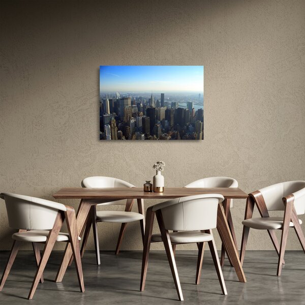 Tablou pe sticlă - Manhattan de zi (70x50 cm)