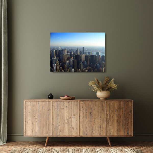 Tablou pe sticlă - Manhattan de zi (70x50 cm)